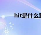 hit是什么意思（hide是什么意思）