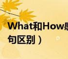 What和How感叹句的区别（how what感叹句区别）