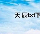 天 辰txt下载（天辰txt全集下载）