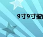 9寸9寸披萨多大（9寸披萨多大）