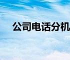 公司电话分机号是什么（分机号是什么）