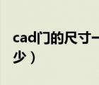 cad门的尺寸一般是多少（门的尺寸一般是多少）