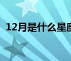 12月是什么星座的人（12月是什么星座的）