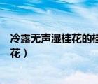 冷露无声湿桂花的桂花有哪两层意思（冷露无声湿桂花的桂花）