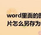 word里面的图片如何另存为（word中的图片怎么另存为图片）