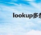 lookup多条件查找匹配（lookup）