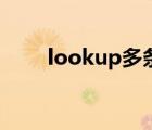 lookup多条件查找匹配（lookup）