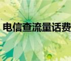 电信查流量话费的号码是多少（电信查流量）