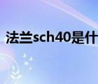 法兰sch40是什么意思（sch40是什么意思）