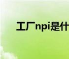 工厂npi是什么意思（npi是什么意思）