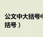 公文中大括号中括号小括号（大括号中括号小括号）