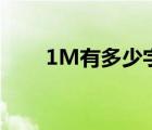 1M有多少字节（1m等于多少字节）