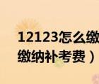 12123怎么缴纳补考费交不了（12123怎么缴纳补考费）