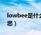 lowbee是什么意思怎么读（lowb是什么意思）