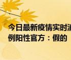 今日最新疫情实时消息 网传天津南开大悦城附近小区确诊9例阳性官方：假的