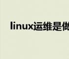 linux运维是做什么的（运维是做什么的）