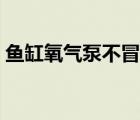 鱼缸氧气泵不冒泡原因（鱼缸氧气泵不冒泡）