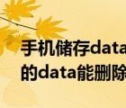 手机储存data中的东西可以删除吗（手机里的data能删除吗）