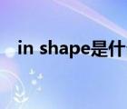 in shape是什么意思（hape是什么意思）