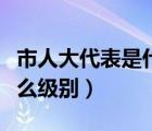 市人大代表是什么级别职责（市人大代表是什么级别）