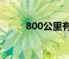 800公里有多远?（800里有多远）