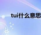 tui什么意思中文翻译（tui什么意思）