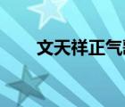 文天祥正气歌内容（文天祥 正气歌）