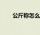 公斤称怎么看价格（公斤称怎么看）