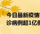 今日最新疫情实时消息 美国累计新冠肺炎确诊病例超1亿例