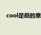 cool是酷的意思吗（cool是酷的意思吗）