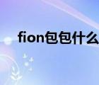 fion包包什么档次（fion包包什么档次）