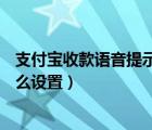 支付宝收款语音提示怎么设置vivo（支付宝收款语音提示怎么设置）