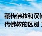 藏传佛教和汉传佛教僧人习惯（藏传佛教和汉传佛教的区别）