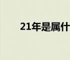 21年是属什么生肖（21年是什么婚）