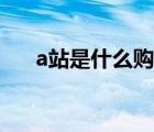 a站是什么购物平台（a站是什么意思）