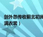 剑外忽传收蓟北初闻涕泪满衣裳（剑外忽传收蓟北 初闻涕泪满衣裳）