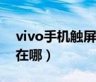 vivo手机触屏校准设置（vivo手机触屏校正在哪）