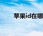 苹果id在哪找（苹果id在哪里查看）