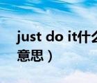 just do it什么时候提出的（just do it什么意思）