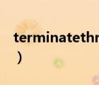 terminatethread 例子（terminatethread）