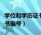 学位和学历证书编号怎么查询（学位和学历证书编号）