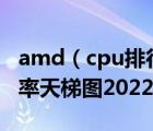 amd（cpu排行榜天梯图2020,CPU性能和效率天梯图2022新版）