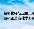 氢氧化钙与足量二氧化碳反应的化学方程式（氢氧化钙和二氧化碳反应化学方程式）