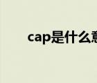 cap是什么意思（cap是什么的缩写）