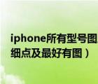 iphone所有型号图片（iphone在中国上市的所有机型及详细点及最好有图）