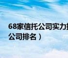 68家信托公司实力排名（68家信托公司名单以及排名,信托公司排名）