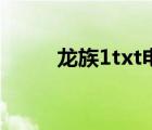 龙族1txt电子书下载（龙族1txt）