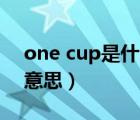 one cup是什么意思（one cup 2girls什么意思）