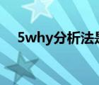 5why分析法是哪五个（5w是什么意思）