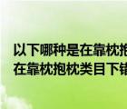 以下哪种是在靠枕抱枕类目下错误发布的产品（以下哪种是在靠枕抱枕类目下错误发布）